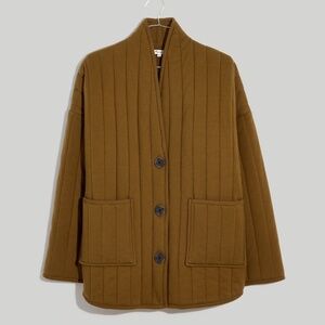 Madewell Quilted Sweater Coat